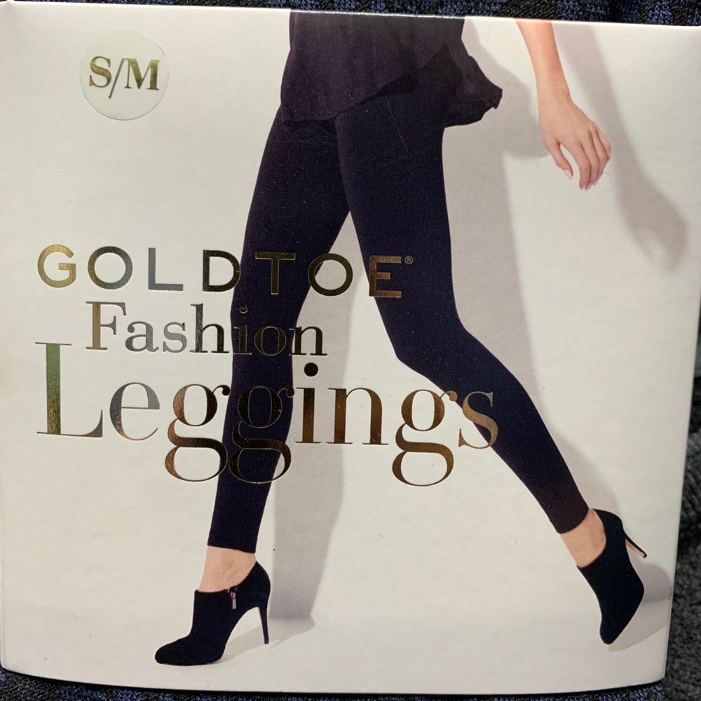 Gold Toe Blue leggings. Size S/M